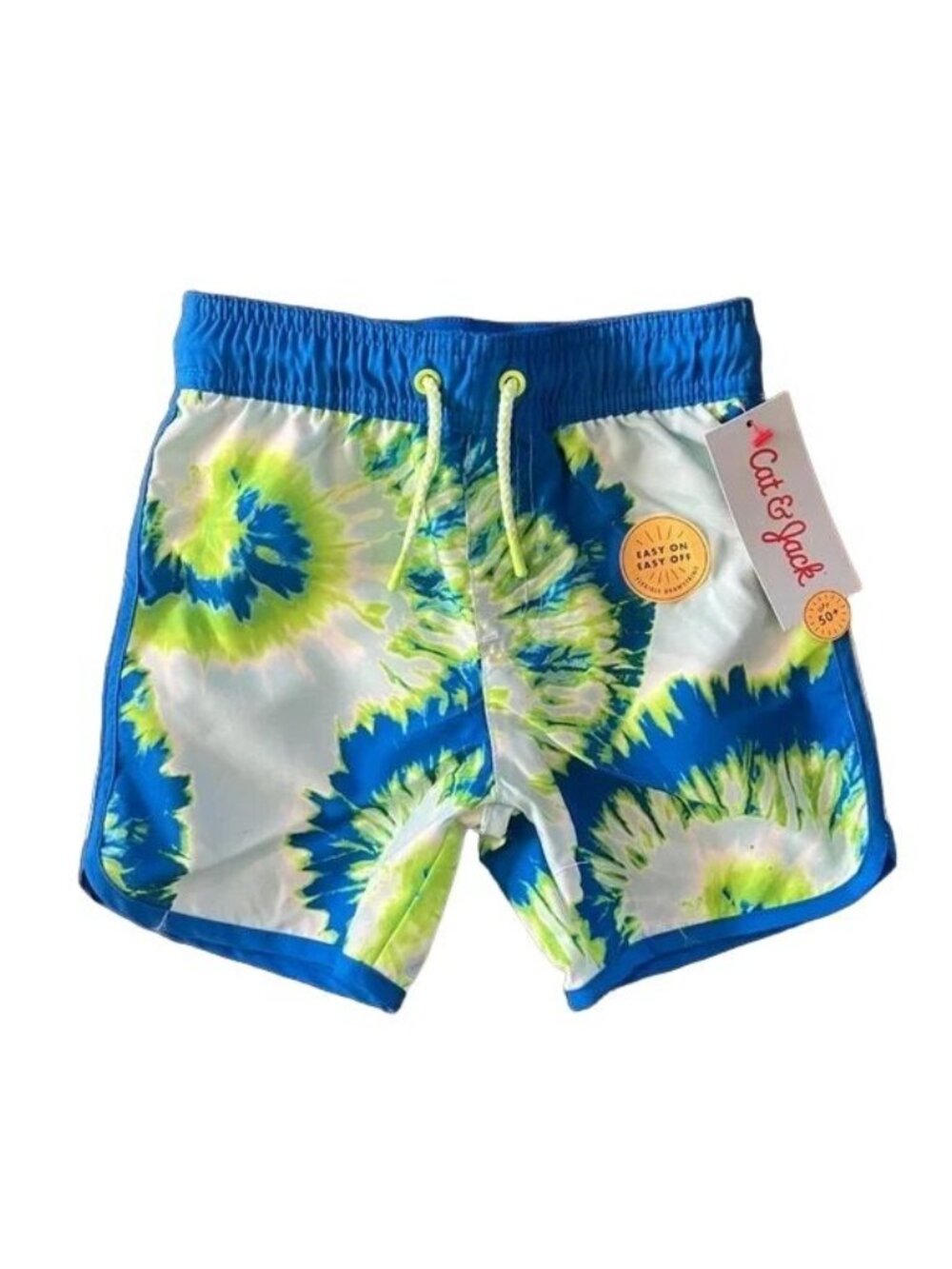 Cat & Jack Baby Boys Swirl Swim Shorts Blue Size 18M - Picture 2 of 6